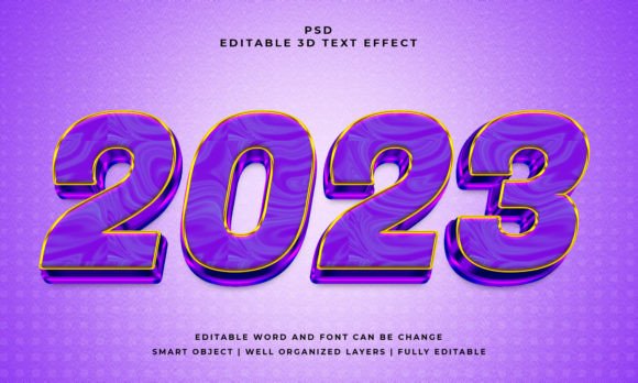 2023 3D Editable Text Effect: Instant Depth and Dimension