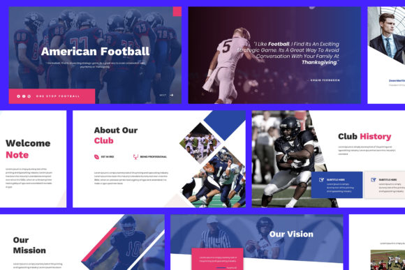 American Football PowerPoint: A Template for Dynamic Presentations