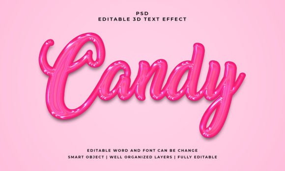 Candy 3D Editable Text Effect: A Sweet Design Shortcut