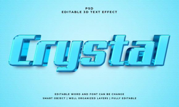 Crystal Clear: The 3D Text Effect for Modern Designers