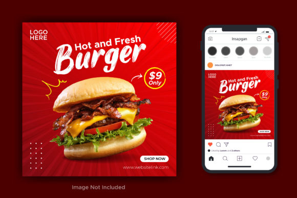 Designing Appetizing Social Media Graphics with Banner Templates