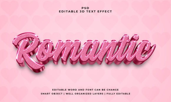 Effortless 3D Typography: Mastering the Romantic PSD Effect