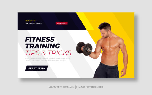 Grab Attention: The Power of Gym Fitness YouTube Thumbnails Template