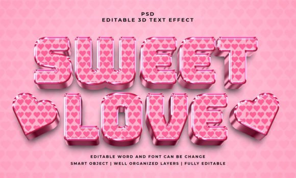 Make Your Text Pop: Using the Sweet Love 3D PSD Effect