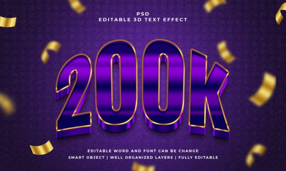 Mastering Visual Impact with the 200k 3D Editable PSD Text Effect