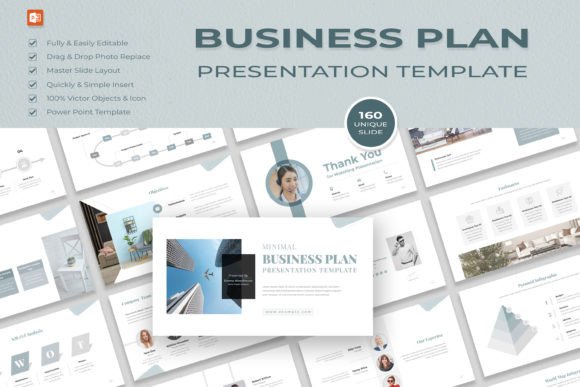 Minimalist Business Plan Presentation: Less Clutter, More Impact
