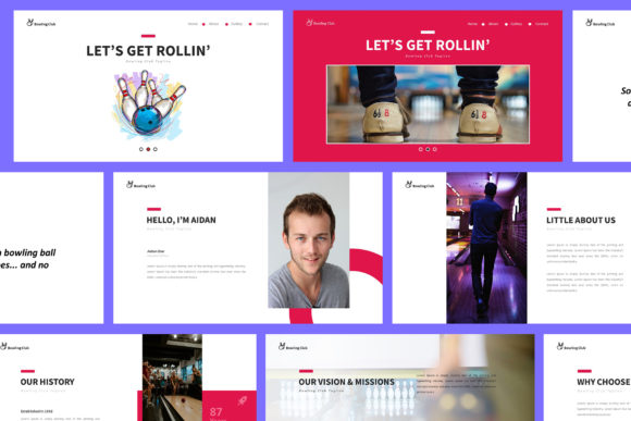 Striking Visuals: The Bowling Keynote Presentation Template