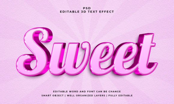 Sweet 3D Editable Text Effect: A Designer's Shortcut to Depth