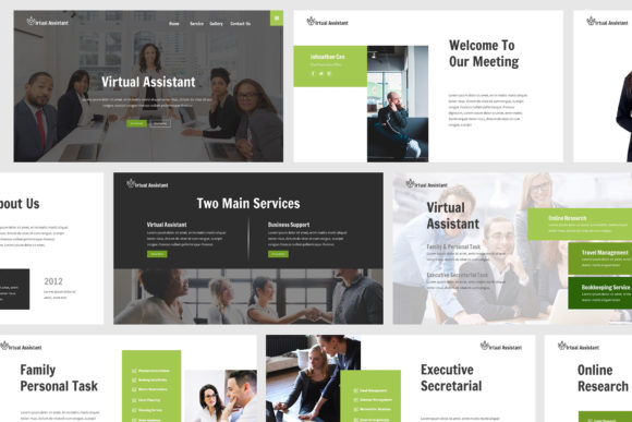 Virtual Assistant Google Slides: A Clean Template for Modern Pros
